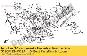 honda 50100MBN650ZA momenteel geen beschrijving beschikbaar - Onderkant