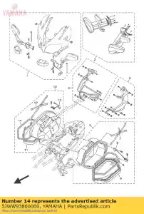 yamaha 5JWW93800000 fjr case seal - Bottom side