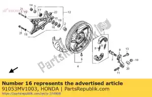 honda 91053MV1003 bearing, radial ball, 6203uu - Bottom side