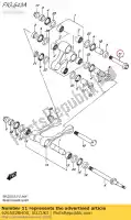 6265828H00, Suzuki, ?ruba, rr poduszka suzuki  rm z 250 450 2014 2015 2016 2017 2018, Nowy