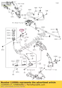 kawasaki 110564117 staffa, en650aff antimanomissione - Il fondo