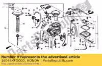 16048KFG000, Honda, jeu de soupapes, coupure d'air honda  250 1998, Nouveau