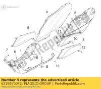 62198700F2, Piaggio Group, Rear body side r.h.     , New