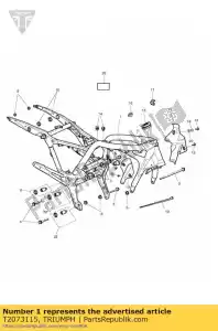 triumph T2073115 assy frame canada - Dół