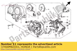 Aqui você pode pedir o montagem do medidor, temperatura em Honda , com o número da peça 37400MBZD01: