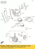 12053Y005, Kawasaki, corrente-guia, tensor kvf300cc kawasaki  brute force kvf 300 2012 2013 2015 2016 2017 2018 2020 2021, Novo