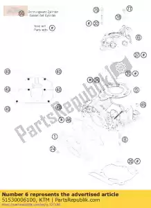 ktm 51530006100 g?owica cylindra 144 09 - Dół