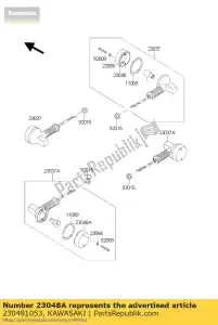 Kawasaki 230481053 lens-signaallamp, 