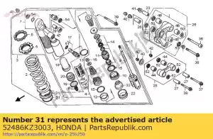 Honda 52486KZ3003 asiento, primavera - Lado inferior