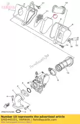 Ici, vous pouvez commander le élément, filtre à air auprès de Yamaha , avec le numéro de pièce 1P6E445101: