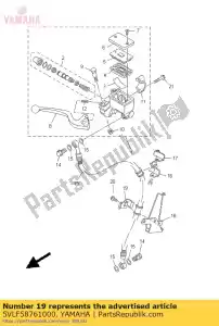 yamaha 5VLF58761000 supporto, tubo flessibile freno 2 - Il fondo