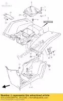 6311105G00YT9, Suzuki, parafango posteriore suzuki lt f250 ozark 250 , Nuovo