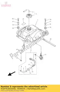 yamaha 43DF41B50000 buis 2 - Onderkant