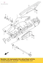 Here you can order the cap,cushion lev from Suzuki, with part number 4149914A00019: