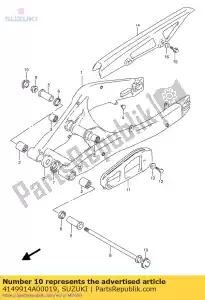 suzuki 4149914A00019 cap,cushion lev - Bottom side