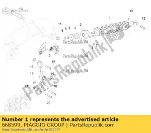 Piaggio Group 668599 completo ammortizzatore posteriore - Il fondo