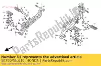 50700MBL610, Honda, titolare, l. passo honda nt deauville v nt650v 650 , Nuovo