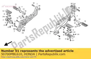 Honda 50700MBL610 uchwyt, d?. krok - Dół