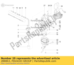 Aprilia 288863, Bord, OEM: Aprilia 288863