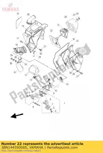 yamaha 3BN144590000 support, guide - La partie au fond