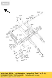 Here you can order the arm-comp-swing,silver kx60-b5 from Kawasaki, with part number 330011307CE: