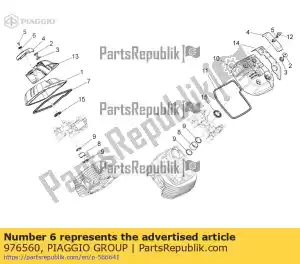 Piaggio Group 976560 rh placa de nombre 