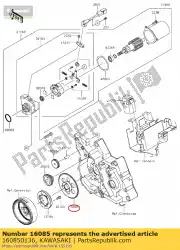 Here you can order the gear klx110caf from Kawasaki, with part number 160850136: