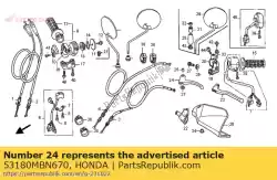 Aqui você pode pedir o alavanca, descompressão em Honda , com o número da peça 53180MBN670: