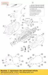 Qui puoi ordinare cofano motore cpl. W. Tr. Bear 2000 da KTM , con numero parte 5843000014430: