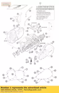 ktm 5843000014430 cofano motore cpl.w.tr.bear 2000 - Il fondo