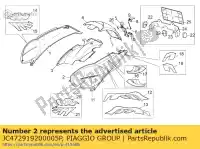 JC472919200005P, Piaggio Group, lh carenagem traseira. cinza aprilia scarabeo 125 2007, Novo