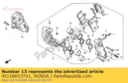 Here you can order the piston (nissin) from Honda, with part number 45118KV3701: