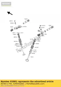 kawasaki 920811740 spr??yna, wahacz kl250-d2 - Dół