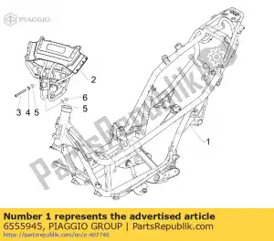 Piaggio Group 6555945 kader - Onderkant