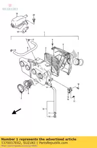 Suzuki 1370017E02 luchtfilter ass - Onderkant