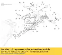 B044716, Piaggio Group, Cablaggio del fanale posteriore. aprilia  caponord zd4vk000, zd4vka, zd4vk001, zd4vka01 zd4vkb000, zd4vkb001, zd4vkb003, zd4vkb00x, zd4vkb009 zd4vku00 1200 2013 2014 2015 2016 2017, Nuovo