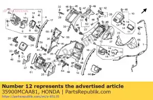 honda 35900MCAA81 zestaw prze??czników, panel nawigacyjny - Dół