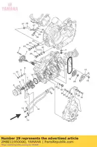 yamaha 2MBE11950000 junta - Lado inferior