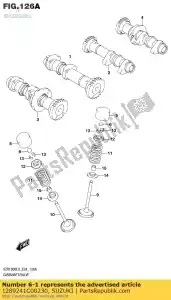 Suzuki 1289241C00230 podk?adka, popychacz 2,3 - Dół