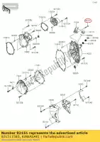 921511583, Kawasaki, parafuso, 6x40 zx1200-a1 kawasaki  z zx 600 636 1000 1200 2000 2001 2002 2003 2004 2005 2006 2007 2008 2009 2010 2011 2012 2013 2014 2015 2016 2017 2018 2019 2021, Novo