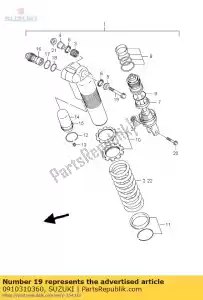 suzuki 0910310360 boulon, rr choc a - La partie au fond