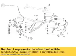 Aqui você pode pedir o parafuso em Piaggio Group , com o número da peça GU98052545: