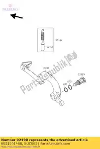 suzuki K921901488 tube, 13x16x25 - La partie au fond