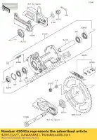 420411227, Kawasaki, piñón-cubo kx80-g1 kawasaki  kx 80 85 1986 1987 1988 1989 1990 1991 1992 1993 1994 1995 1996 1997 2001 2002 2003 2005 2006 2007 2008 2009 2010 2011 2012 2013 2014 2015 2016 2017 2019 2020, Nuevo