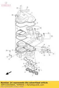 yamaha 39P153930000 tubo, sfiato 2 - Il fondo
