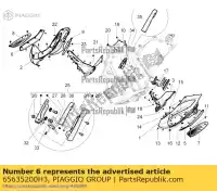 65635200H3, Piaggio Group, spoiler giusto piaggio beverly bv zapm69 zapm69200 zapm69300, zapm69400 zapma20s zapma210 zapma2100 zapma2200 125 300 350 2010 2011 2012 2013 2014 2015 2016 2017 2018 2019 2020 2021 2022, Nuovo