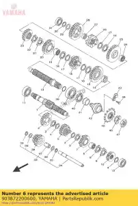 yamaha 903872200600 colarinho - Lado inferior