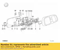 62112305629, BMW, circuito stampato (dal 07/1993) bmw  1100 1992 1993 1994 1995 1996 1997, Nuovo