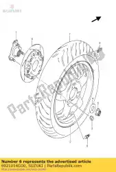 Aqui você pode pedir o disco, freio traseiro em Suzuki , com o número da peça 6921014G00: