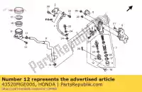 43520MGE006, Honda, jeu de pistons, rr. maître cylindre honda vfr 1200 2010 2011 2012 2013, Nouveau